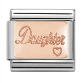 Nomination Composable Classic Link 430101/43 Daughter Plate in 9K Rose Gold